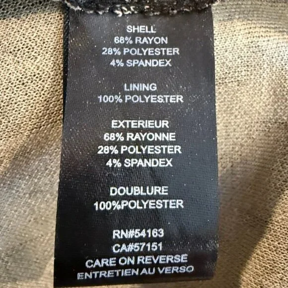 Ivanka Trump Dress Drop Waist Flare Black Grey/white Houndstooth Long Sleeve - Picture 8 of 9